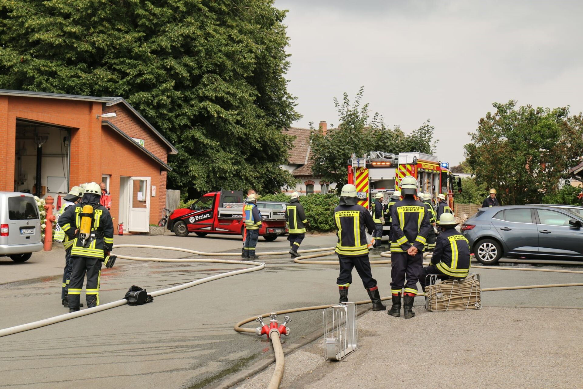 Großeinsatz Nach Schuppenbrand In Sterup Foerdenews 0819