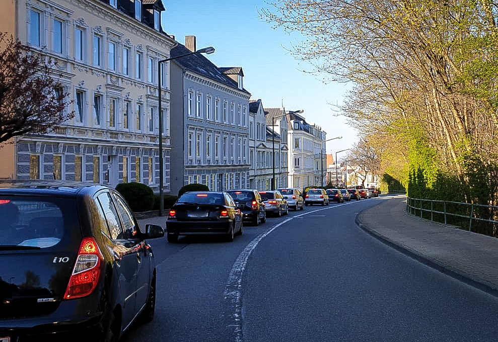 Freie Bahn auf der Schleswiger Straße in Flensburg www